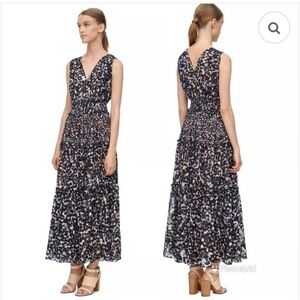Rebecca Taylor Oleander Clip Sleeveless Floral Tiered Maxi Dress | Size 8